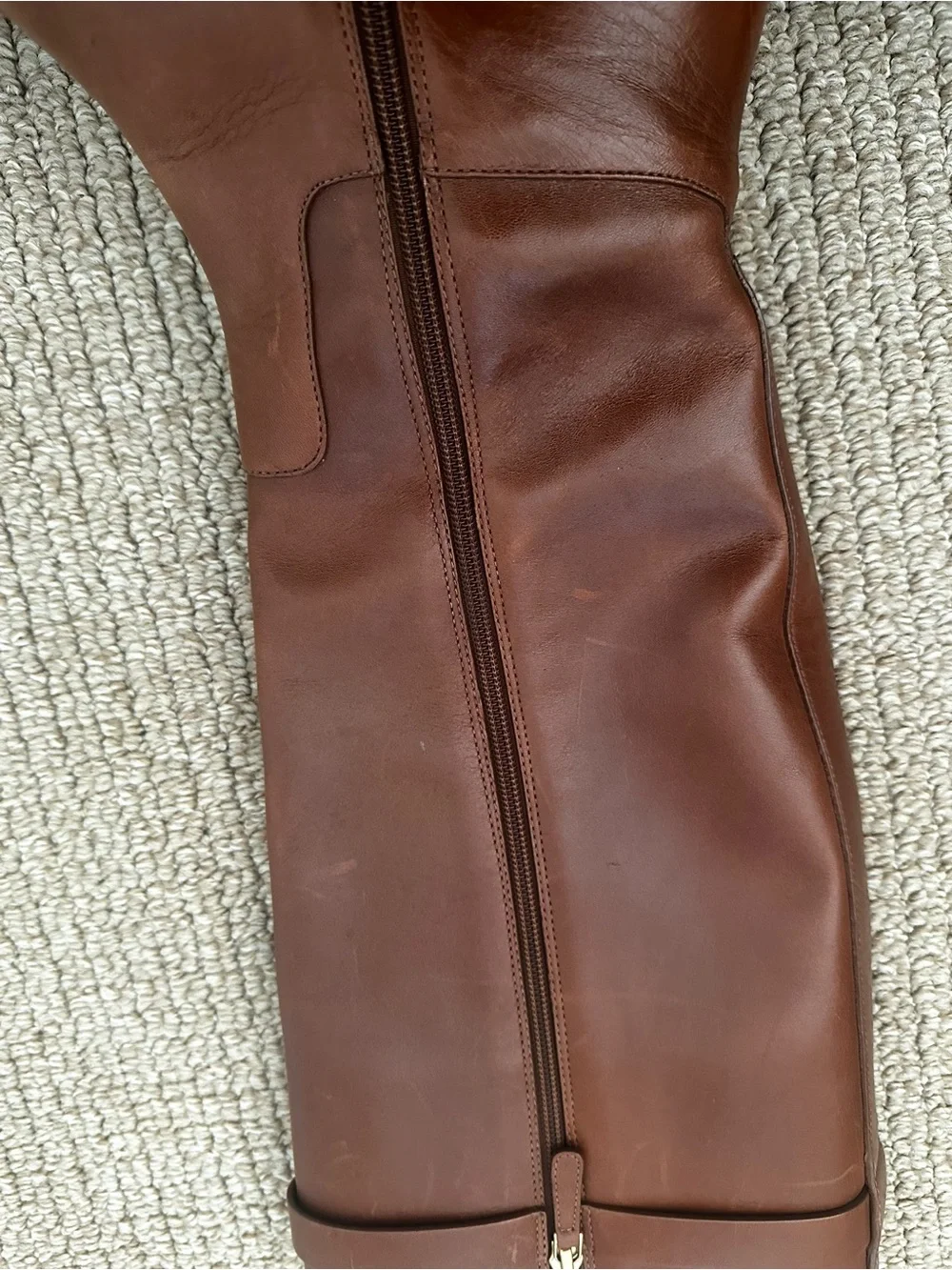 Tory Burch Chestnut Brown Leather Boot